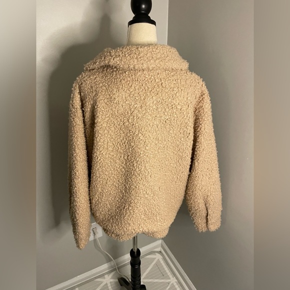 H&M Teddy Sherpa‎ Full Zip Jacket Medium - Picture 4 of 6